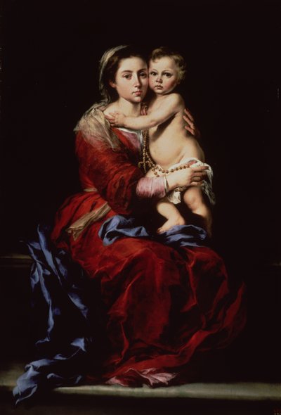 The Virgin of the Rosary, c.1650 by Bartolomé Esteban Murillo